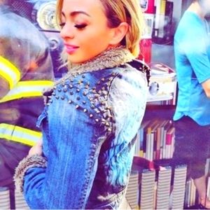 BE BRAVE like A Lion Denim Jacket